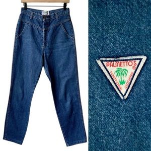 Vintage PALMETTO’S High Waisted Mom Jeans V-Panel 80’s 90’s Y2K Blue Size 9